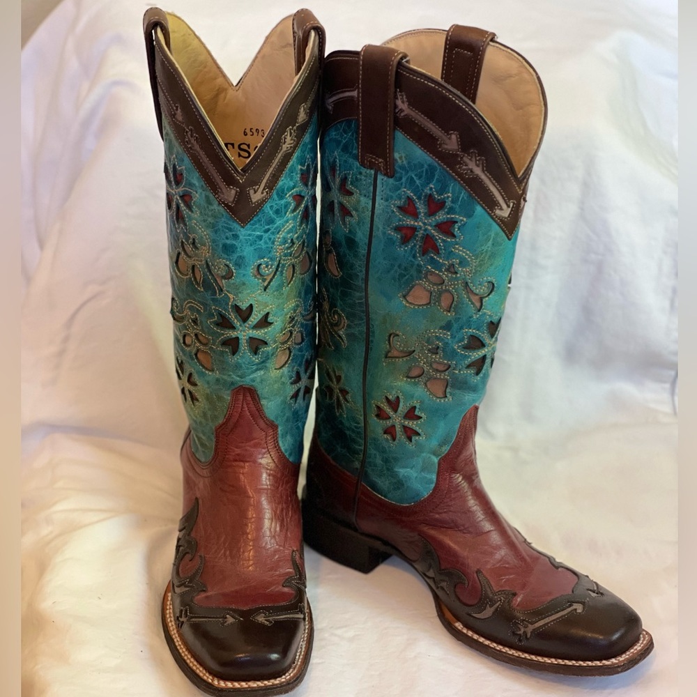 STETSON Women’s Arrow Cowboy Boots